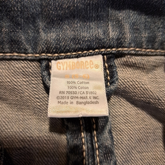 Gymboree girls size 5/6 medium wash jean jacket - Picture 2 of 4